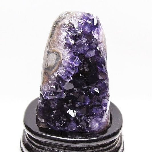 アメジスト クラスター ウルグアイ産 原石 amethyst 一点物 台座付属 送料無料 182-8029