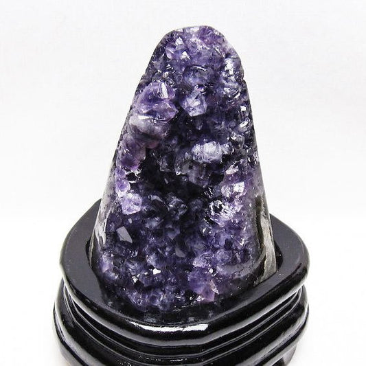 アメジスト クラスター ウルグアイ産 原石 amethyst 一点物 台座付属 送料無料 182-8032