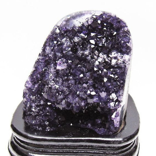 アメジスト クラスター ウルグアイ産 原石 amethyst 一点物 台座付属 送料無料 182-8033