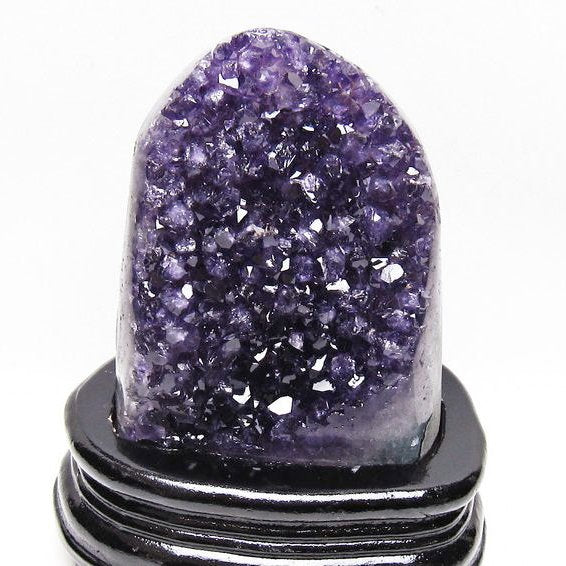 アメジスト クラスター ウルグアイ産 原石 amethyst 一点物 台座付属 送料無料 182-8034