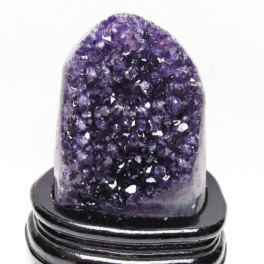 アメジスト クラスター ウルグアイ産 原石 amethyst 一点物 台座付属 送料無料 182-8034