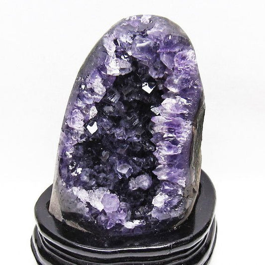 1.3Kg アメジスト クラスター ウルグアイ産 原石 amethyst 一点物 台座付属 送料無料 182-8039