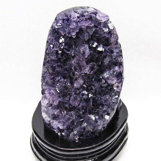 1.2Kg アメジスト クラスター ウルグアイ産 原石 amethyst 一点物 台座付属 送料無料 182-8040