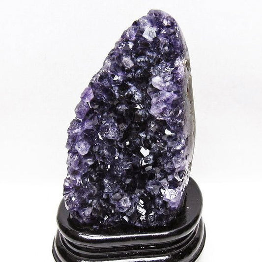 アメジスト クラスター ウルグアイ産 原石 amethyst 一点物 台座付属 送料無料 182-8041