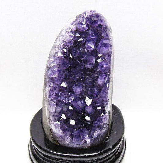 1.2Kg アメジスト クラスター ウルグアイ産 原石 amethyst 一点物 台座付属 送料無料 182-8042