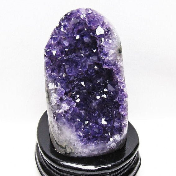 1.3Kg アメジスト クラスター ウルグアイ産 原石 amethyst 一点物 台座付属 送料無料 182-8044