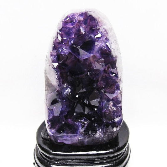 2Kg アメジスト クラスター ウルグアイ産 原石 amethyst 一点物 台座付属 送料無料 182-8049