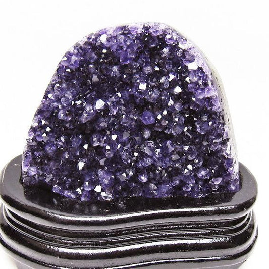 アメジスト クラスター ウルグアイ産 原石 amethyst 一点物 台座付属 送料無料 182-8054