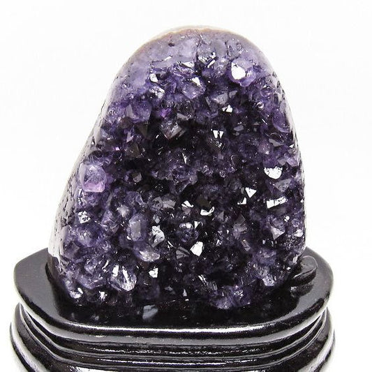 アメジスト クラスター ウルグアイ産 原石 amethyst 一点物 台座付属 送料無料 182-8055