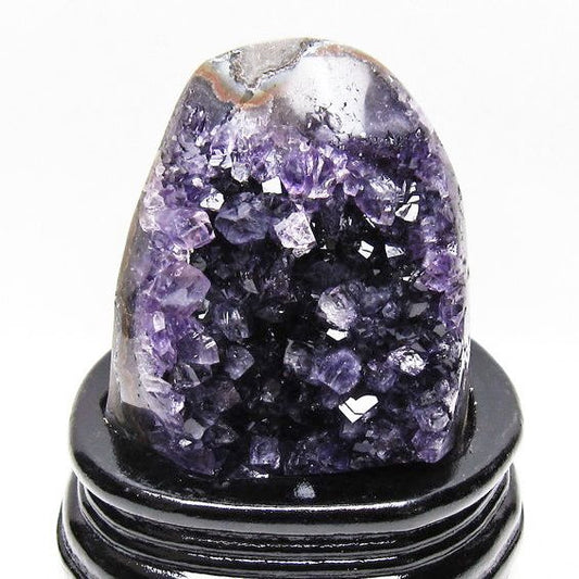 アメジスト クラスター ウルグアイ産 原石 amethyst 一点物 台座付属 送料無料 182-8056