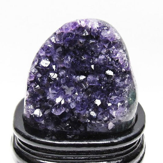 アメジスト クラスター ウルグアイ産 原石 amethyst 一点物 台座付属 送料無料 182-8057