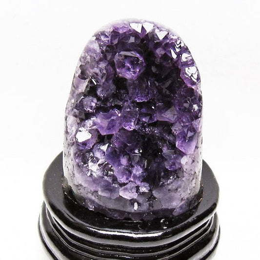 アメジスト クラスター ウルグアイ産 原石 amethyst 一点物 台座付属 送料無料 182-8058