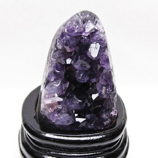 アメジスト クラスター ウルグアイ産 原石 amethyst 一点物 台座付属 送料無料 182-8060