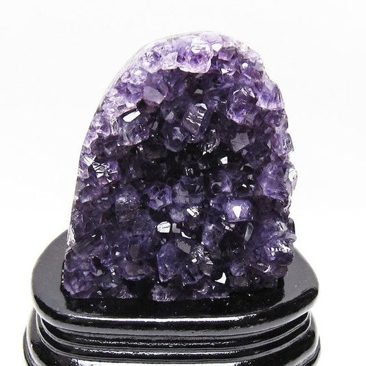 アメジスト クラスター ウルグアイ産 原石 amethyst 一点物 台座付属 送料無料 182-8061