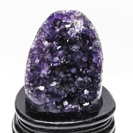 アメジスト クラスター ウルグアイ産 原石 amethyst 一点物 台座付属 送料無料 182-8062