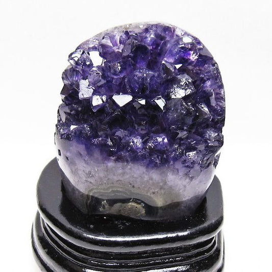 アメジスト クラスター ウルグアイ産 原石 amethyst 一点物 台座付属 送料無料 182-8063