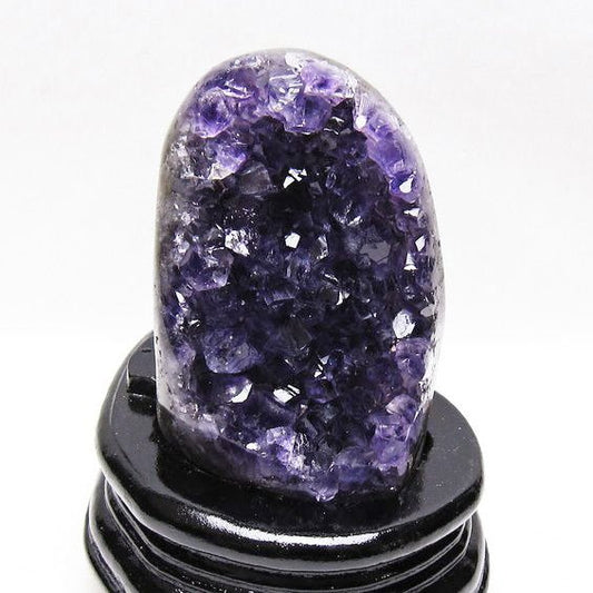 アメジスト クラスター ウルグアイ産 原石 amethyst 一点物 台座付属 送料無料 182-8069