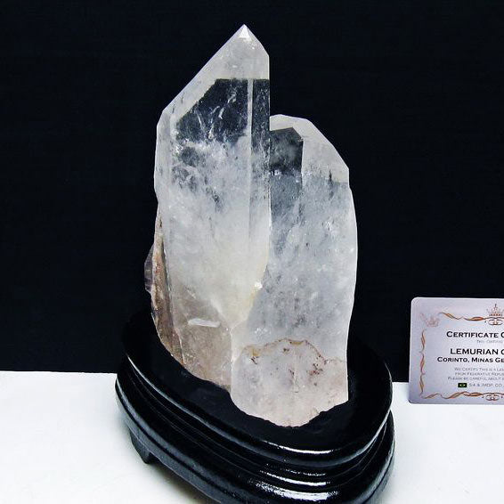 レムリアンシード 水晶 クラスター 原石 ブラジル ミナスジェライス州 コリント産 一点物 台座付属 送料無料 182-8080