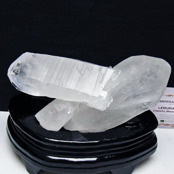 レムリアンシード 水晶 クラスター 原石 ブラジル ミナスジェライス州 コリント産 一点物 台座付属 送料無料 182-8082