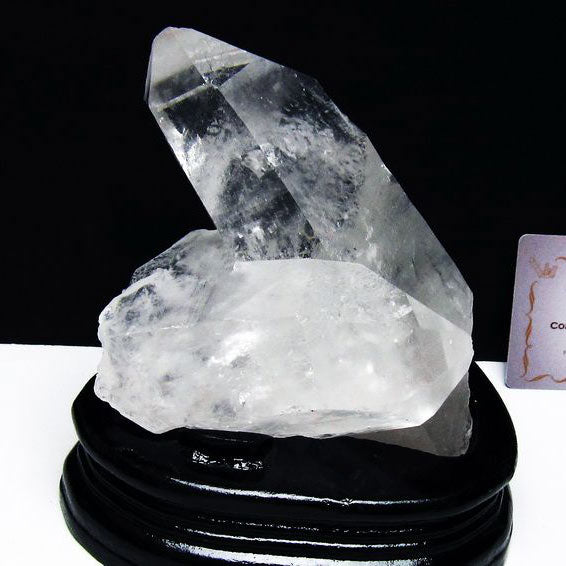 レムリアンシード 水晶 クラスター 原石 ブラジル ミナスジェライス州 コリント産 一点物 台座付属 送料無料 182-8084