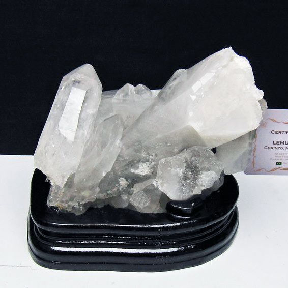 1Kg レムリアンシード 水晶 クラスター 原石 ブラジル ミナスジェライス州 コリント産 一点物 台座付属 送料無料 182-8092