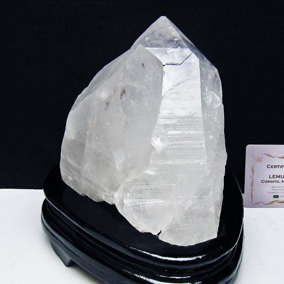 1.5Kg レムリアンシード 水晶 クラスター 原石 ブラジル ミナスジェライス州 コリント産 一点物 台座付属 送料無料 182-8098