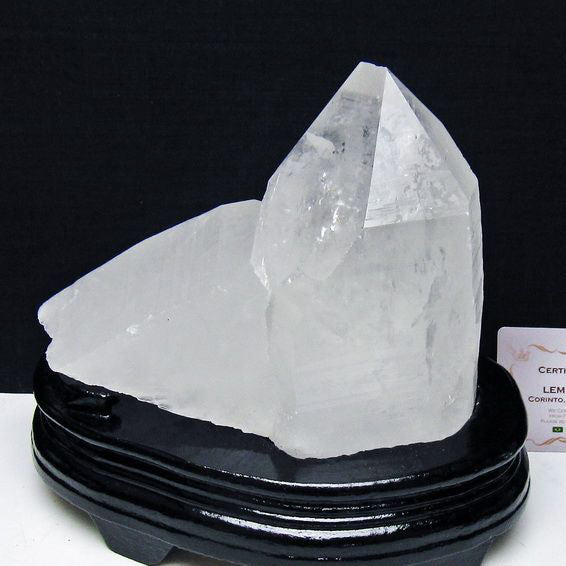 1.8Kg レムリアンシード 水晶 クラスター 原石 ブラジル ミナスジェライス州 コリント産 一点物 台座付属 送料無料 182-8104