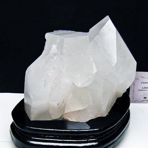 1.7Kg レムリアンシード 水晶 クラスター 原石 ブラジル ミナスジェライス州 コリント産 一点物 台座付属 送料無料 182-8105