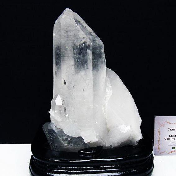 1.2Kg レムリアンシード 水晶 クラスター 原石 ブラジル ミナスジェライス州 コリント産 一点物 台座付属 送料無料 182-8110