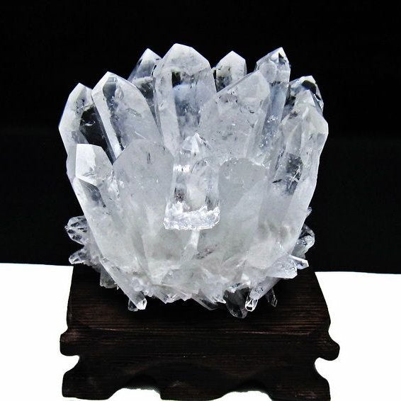 水晶 クラスター 水晶 原石 台座付属 一点物 182-8329