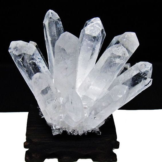 水晶 クラスター 水晶 原石 台座付属 一点物 182-8356
