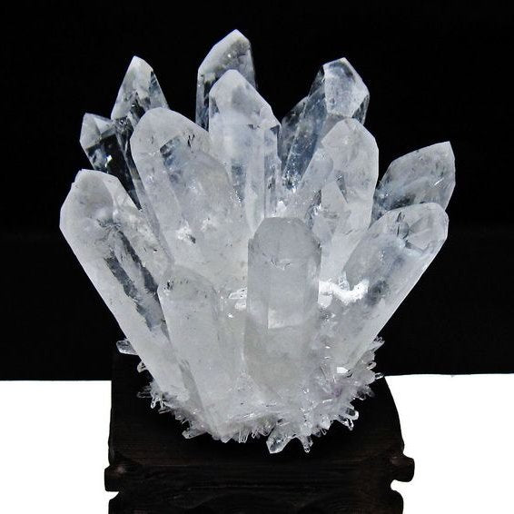 水晶 クラスター 水晶 原石 台座付属 一点物 182-8357