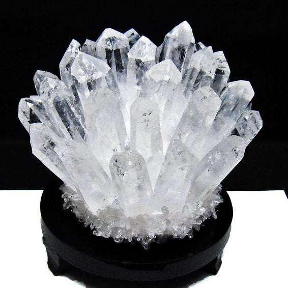 1.3Kg 水晶 クラスター 水晶 原石 台座付属 一点物 182-8372