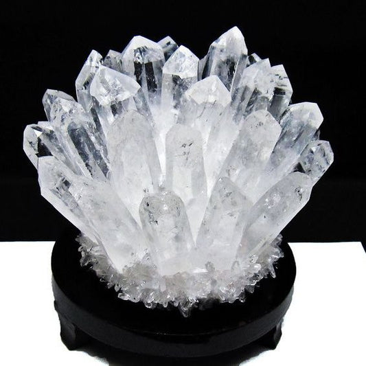 1.3Kg 水晶 クラスター 水晶 原石 台座付属 一点物 182-8372