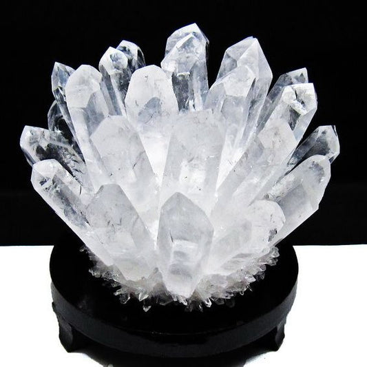 1.4Kg 水晶 クラスター 水晶 原石 台座付属 一点物 182-8375