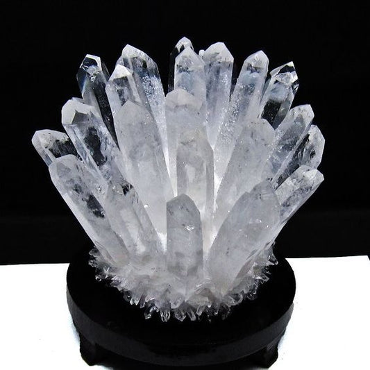 1.3Kg 水晶 クラスター 水晶 原石 台座付属 一点物 182-8386