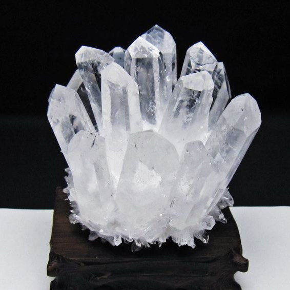 水晶 クラスター 水晶 原石 台座付属 一点物 182-8595