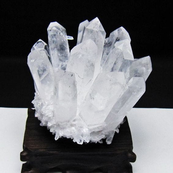 水晶 クラスター 水晶 原石 台座付属 一点物 182-8622