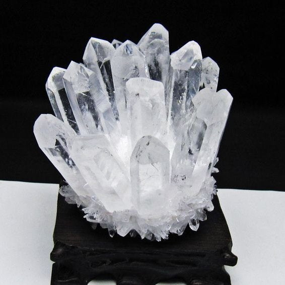 水晶 クラスター 水晶 原石 台座付属 一点物 182-8623