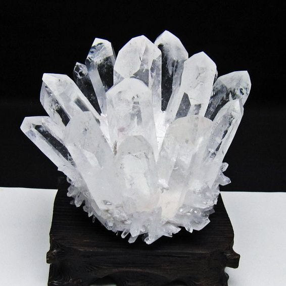 水晶 クラスター 水晶 原石 台座付属 一点物 182-8624