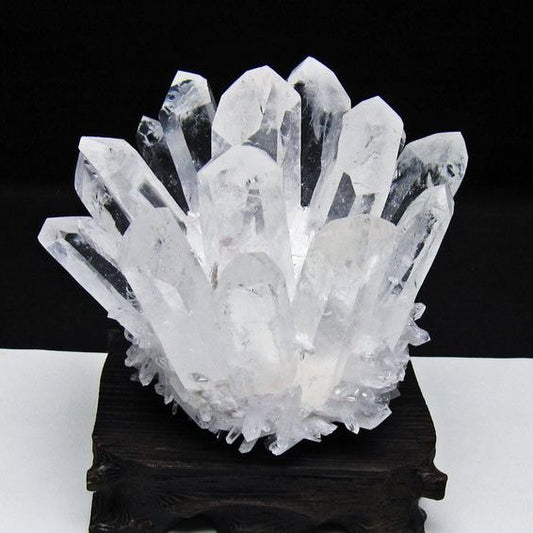 水晶 クラスター 水晶 原石 台座付属 一点物 182-8624