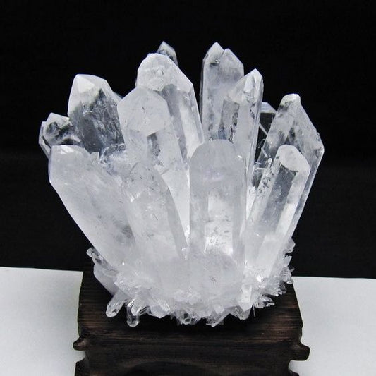 水晶 クラスター 水晶 原石 台座付属 一点物 182-8625