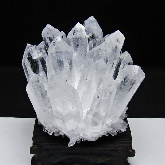 水晶 クラスター 水晶 原石 台座付属 一点物 182-8628