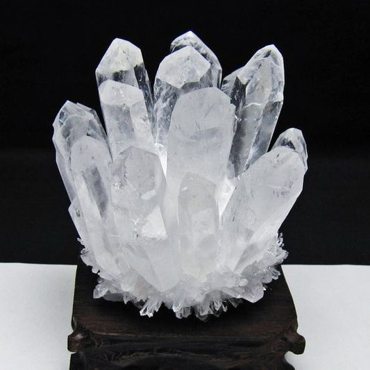 水晶 クラスター 水晶 原石 台座付属 一点物 182-8639