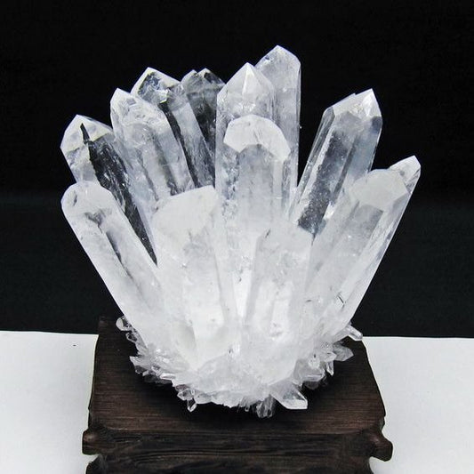 水晶 クラスター 水晶 原石 台座付属 一点物 182-8649