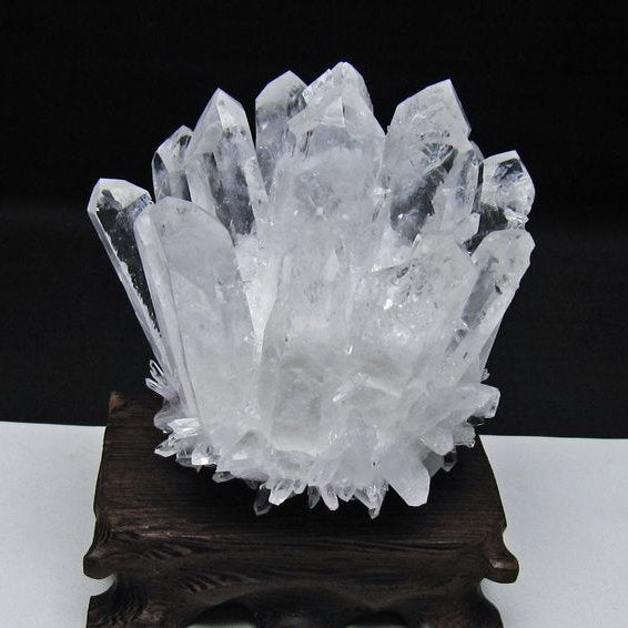 水晶 クラスター 水晶 原石 台座付属 一点物 182-8659