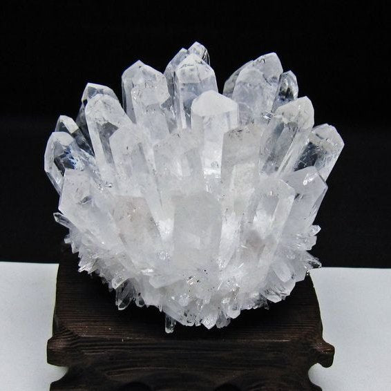 水晶 クラスター 水晶 原石 台座付属 一点物 182-8660