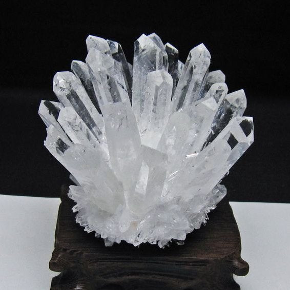 水晶 クラスター 水晶 原石 台座付属 一点物 182-8663