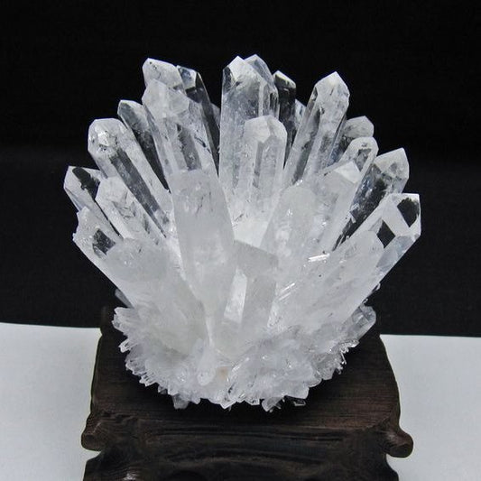 水晶 クラスター 水晶 原石 台座付属 一点物 182-8663