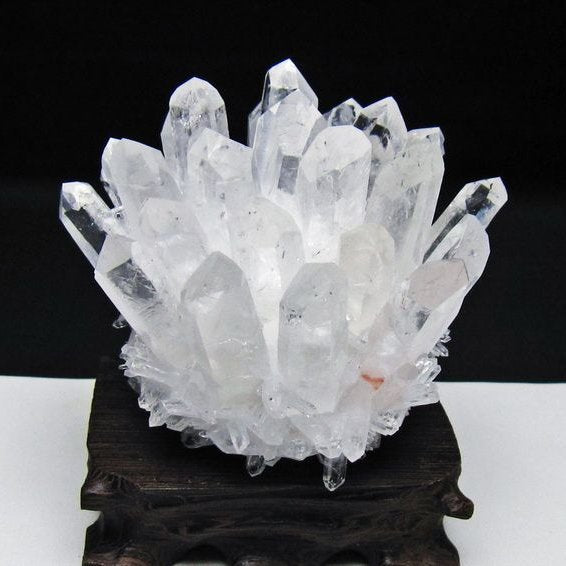 水晶 クラスター 水晶 原石 台座付属 一点物 182-8664